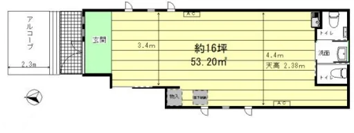高橋ビル 1 フロア図面 9