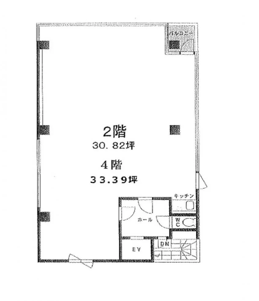 YSビル 4 フロア図面 1