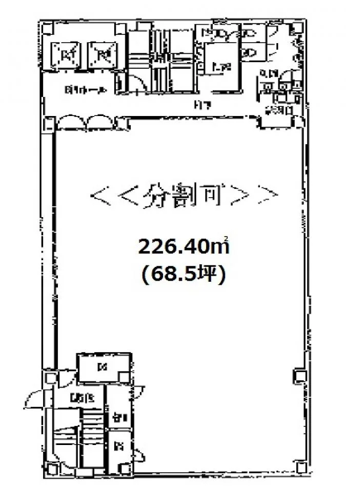 スミセ深川(住吉メディカルモール)ビル 6 フロア図面 1