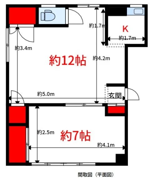 小倉屋ビル 5 フロア図面 1