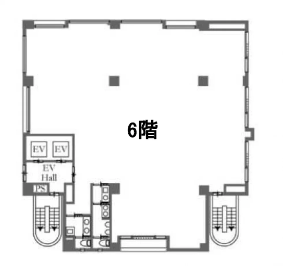ヒキタカ木場ビル 6 フロア図面 1