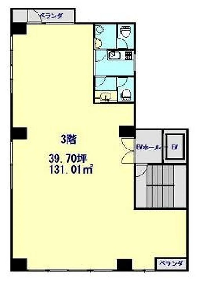 AKIMOTOビル 3 フロア図面 5