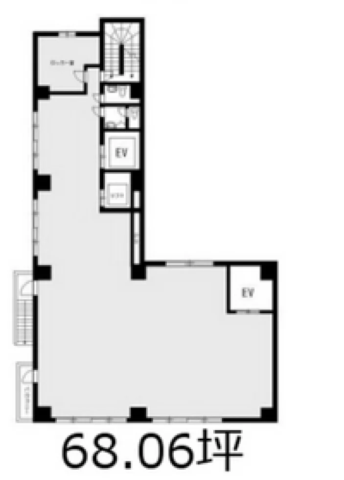 新大橋2丁目ビル 3 フロア図面 1