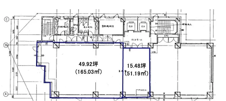 いちご永代ビル 2 フロア図面 1