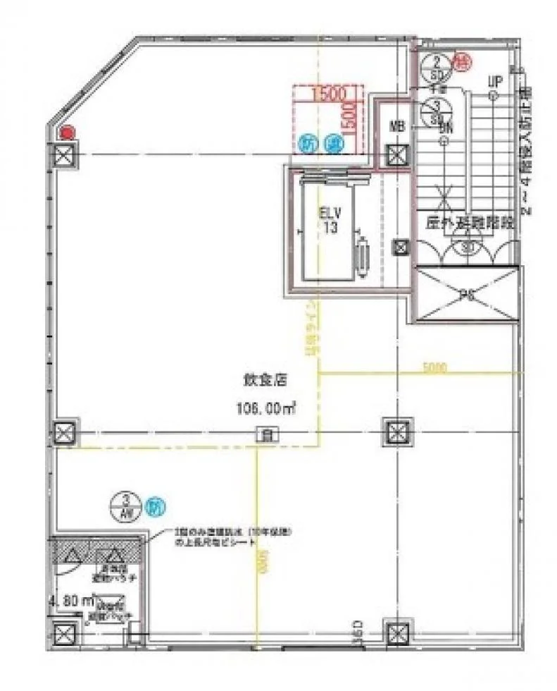 杉船ビル東陽町 5 フロア図面 5