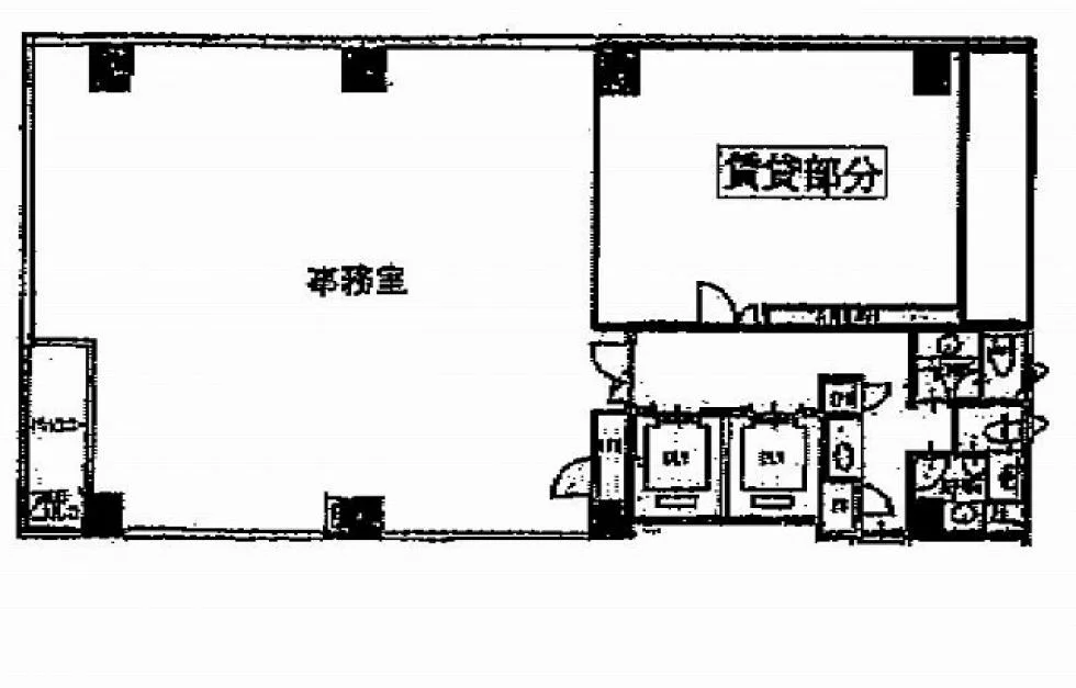 亀戸233ビル 5 フロア図面 1