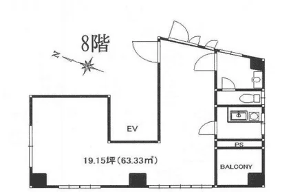L-TOWERビル 8 フロア図面 5