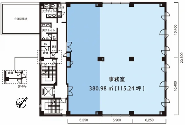 永代O.T.ビル 3 フロア図面 1