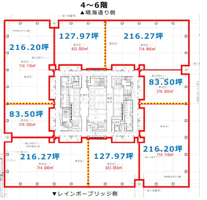 豊洲セイルパークビル 6 フロア図面 1