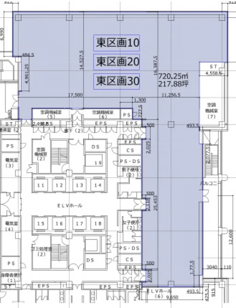 テレコムセンタービル 2 フロア図面 1