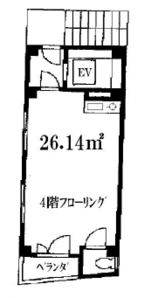 門仲原田ビル 4 フロア図面 6