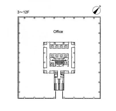 豊洲プライムスクエア 10 フロア図面 18