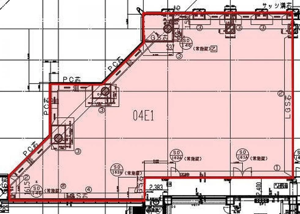 品川イーストワンタワー 4 フロア図面 8
