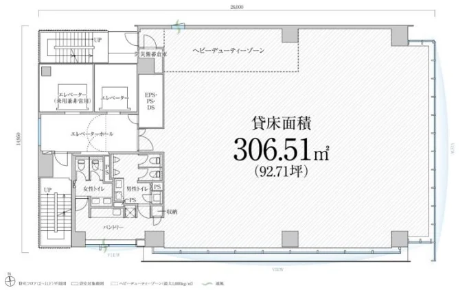 PMO浜松町Ⅲビル 6 フロア図面 9