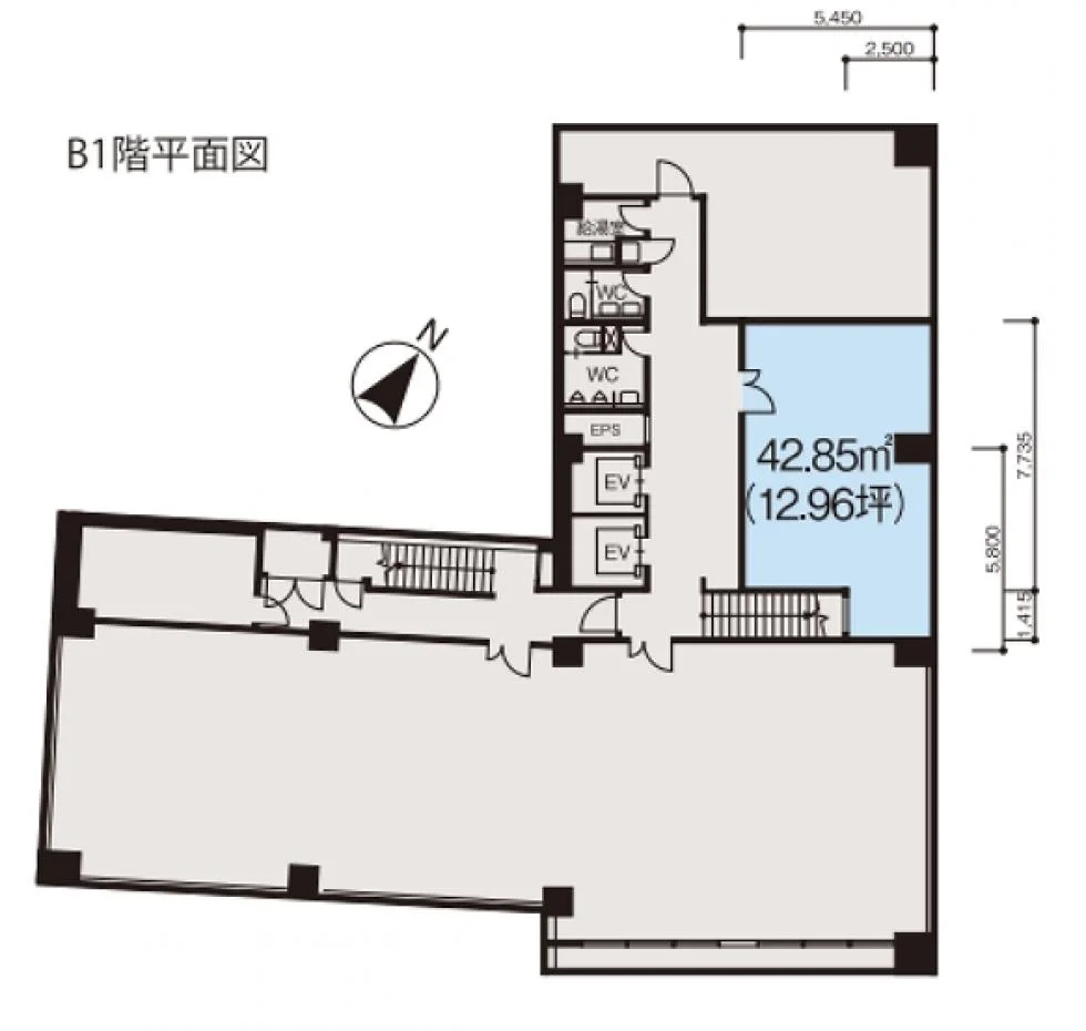 HF溜池ビルディング B1 フロア図面 11