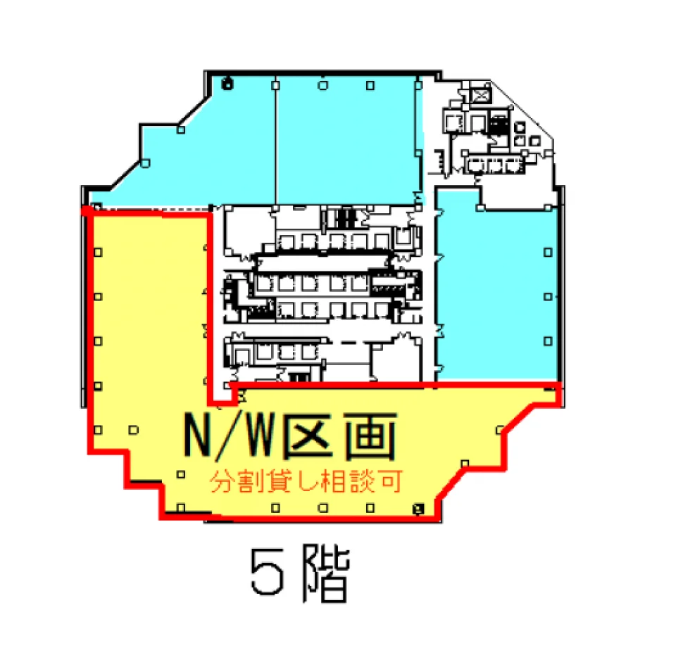 品川イーストワンタワー 5 フロア図面 7