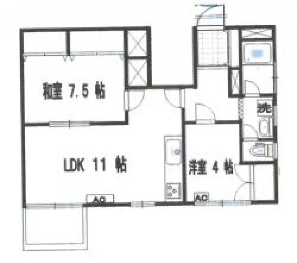 三田ハイツ 11 フロア図面 6