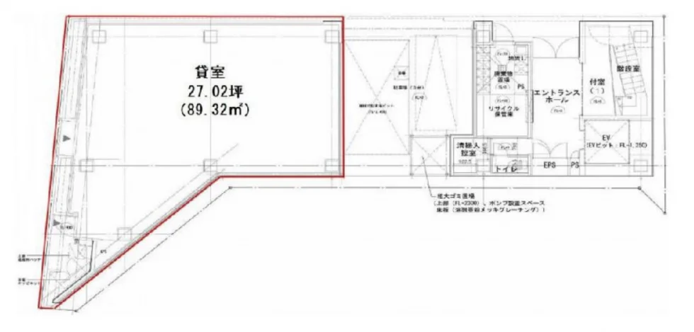 品川シティビル 1 フロア図面 5