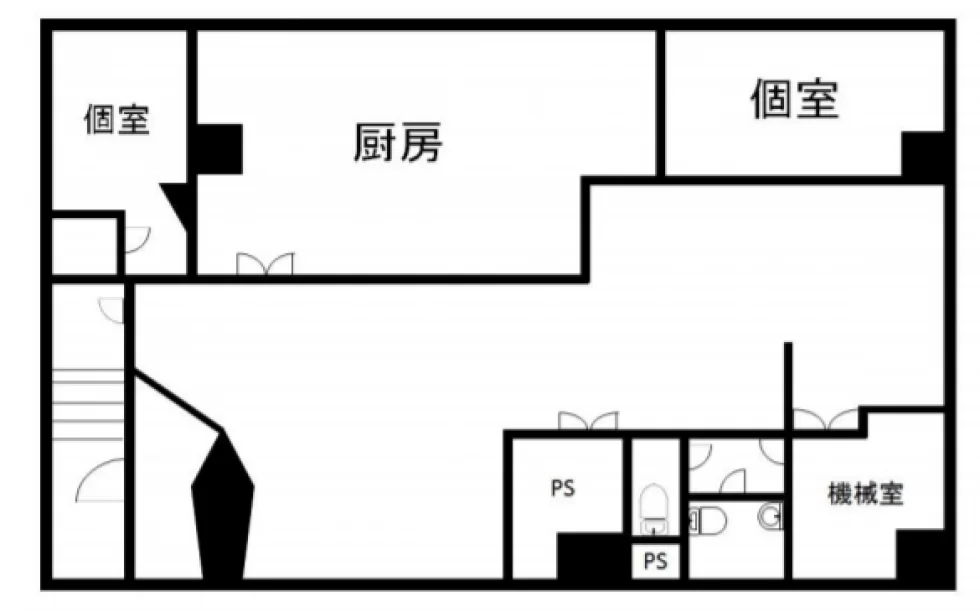 TKK新橋ビル B1 フロア図面 9