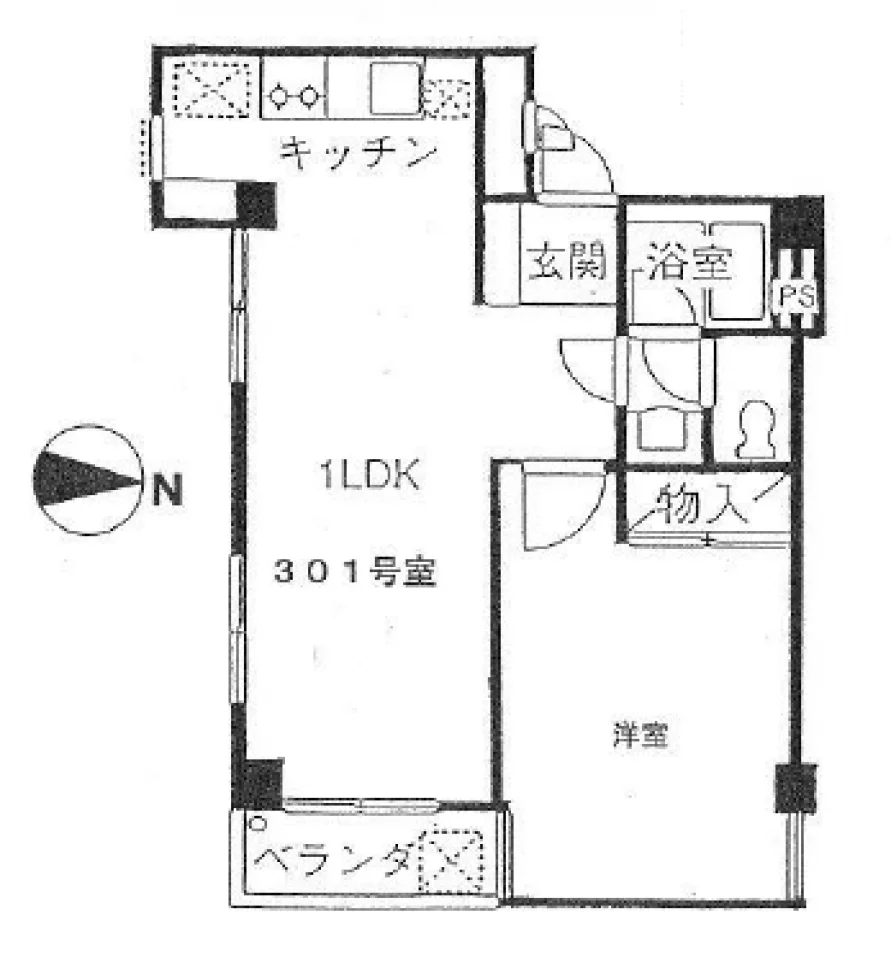 西麻布アイビーコートビル 3 フロア図面 7
