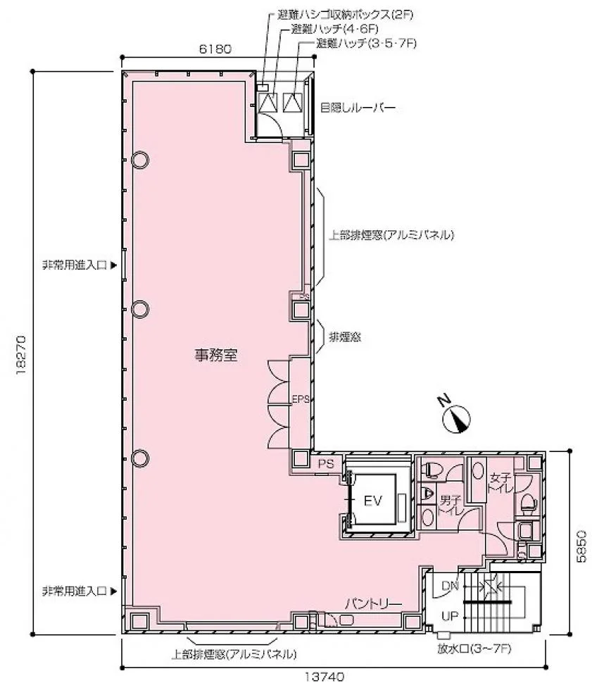 西新橋PR-EX 2 フロア図面 5