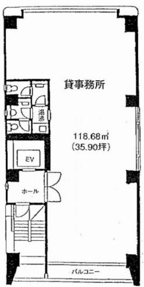芝石井ビル 8 フロア図面 5