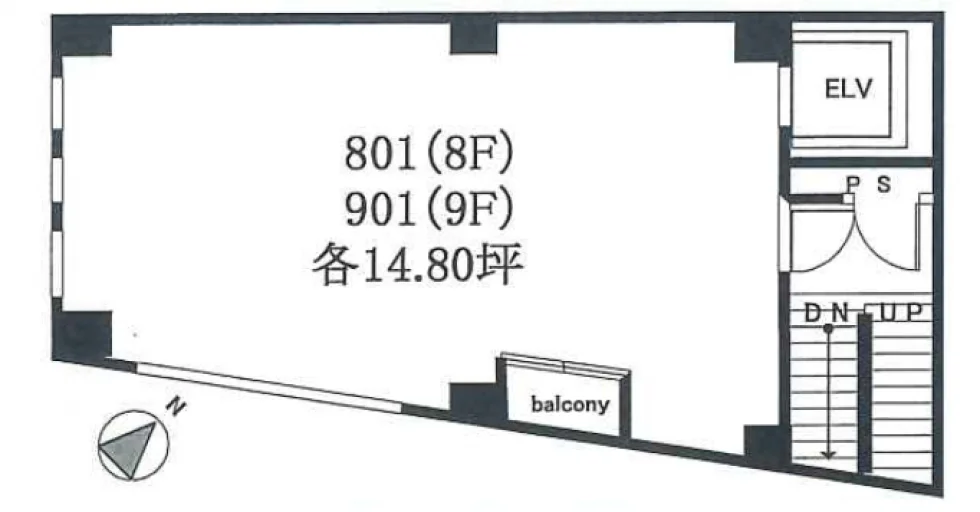 AX ROPPONGI(AX六本木) 9 フロア図面 7