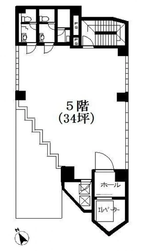チガー南青山ビル 5 フロア図面 5