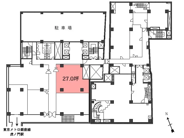 新虎ノ門実業会館(新館) B2 フロア図面 7