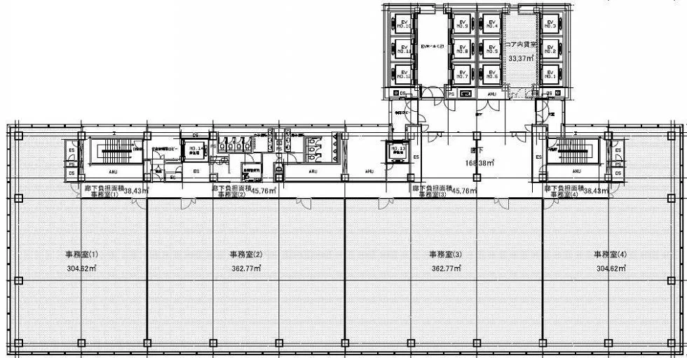 虎ノ門タワーズオフィス 10 フロア図面 9