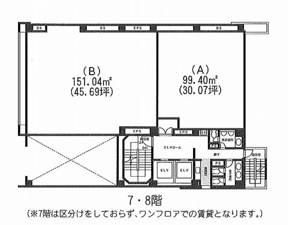 新橋6丁目ビル 8 フロア図面 5