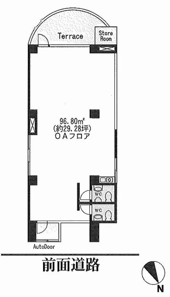 青山サンエスビル 1 フロア図面 3