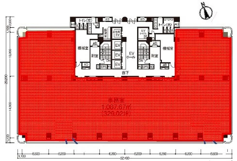 AQUACITY芝浦ビル 8 フロア図面 9