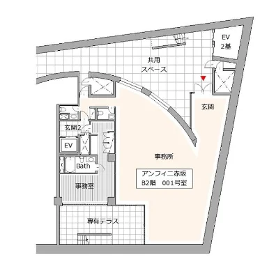 アンフィニ赤坂ビル フロア図面 9