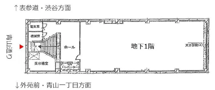 青山鈴木硝子ビル B1 フロア図面 11