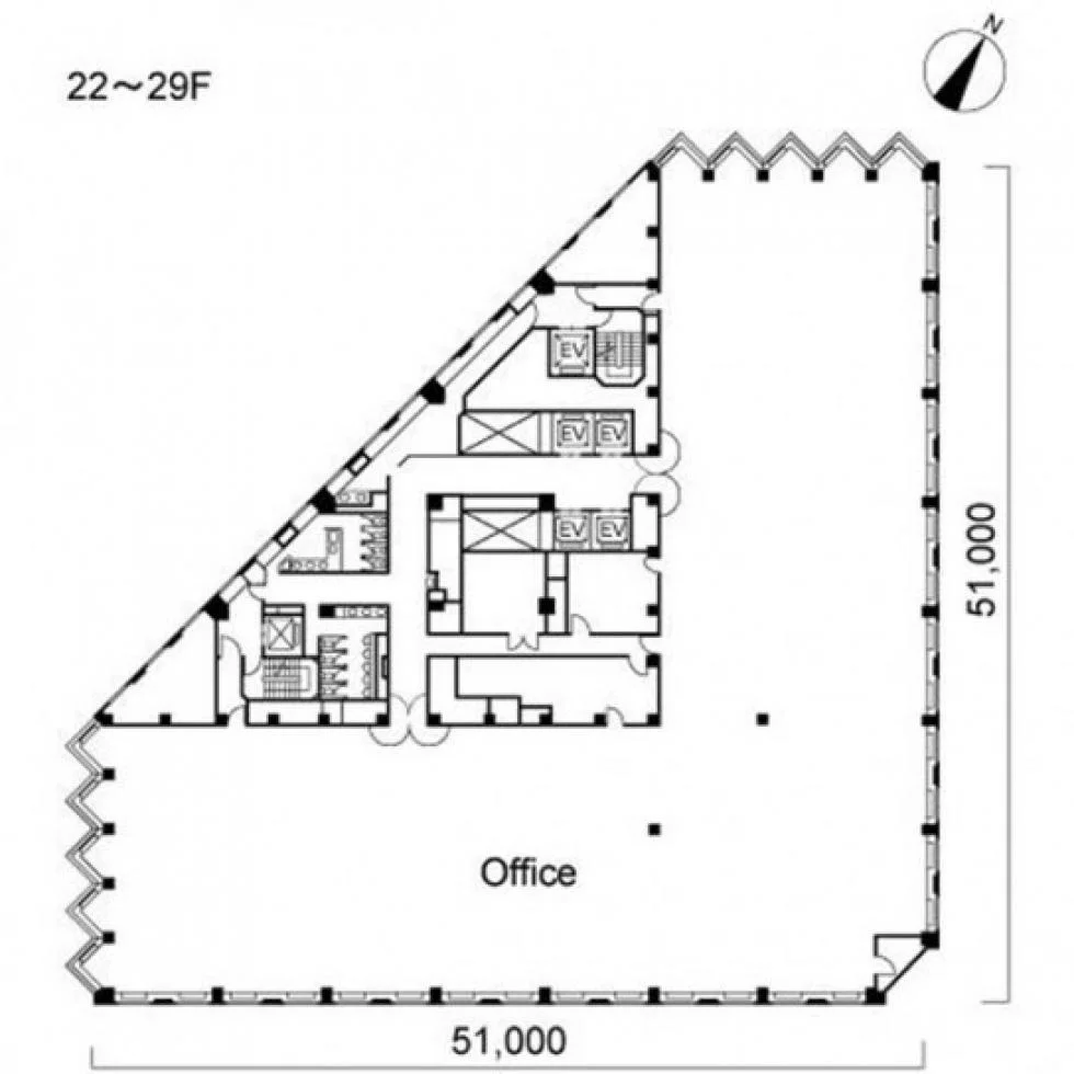 城山トラストタワー 24 フロア図面 9