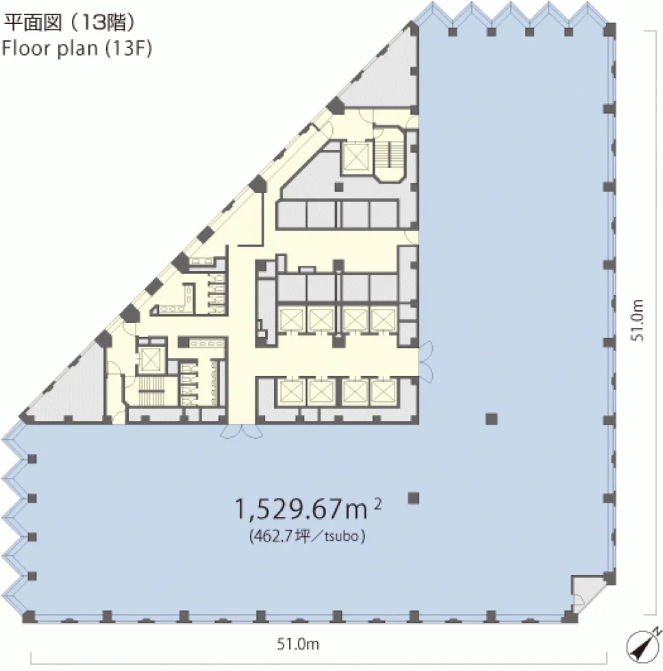 城山トラストタワー 9 フロア図面 9
