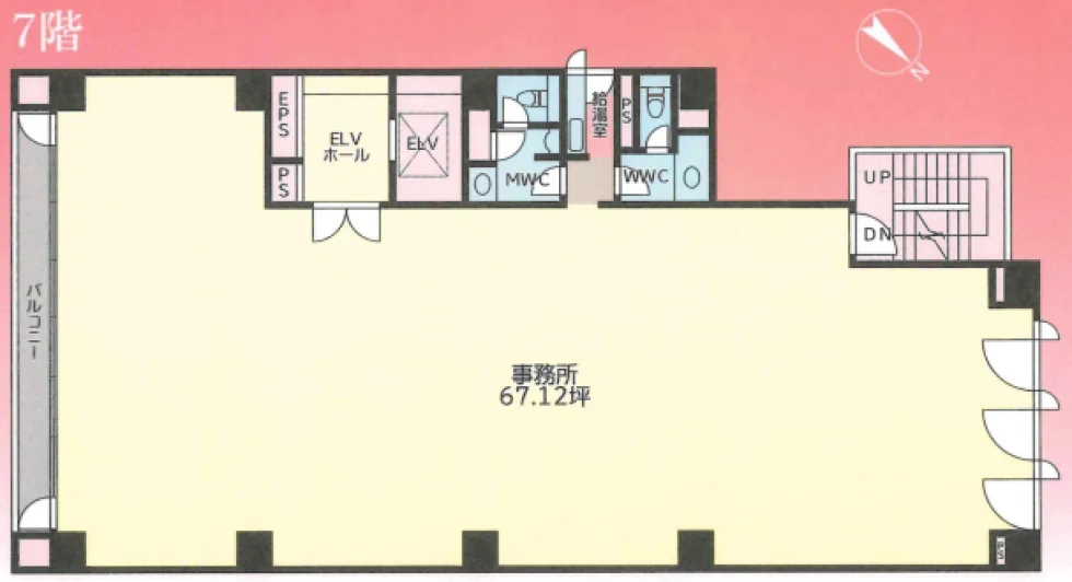 六本木三河台ビル 7 フロア図面 11