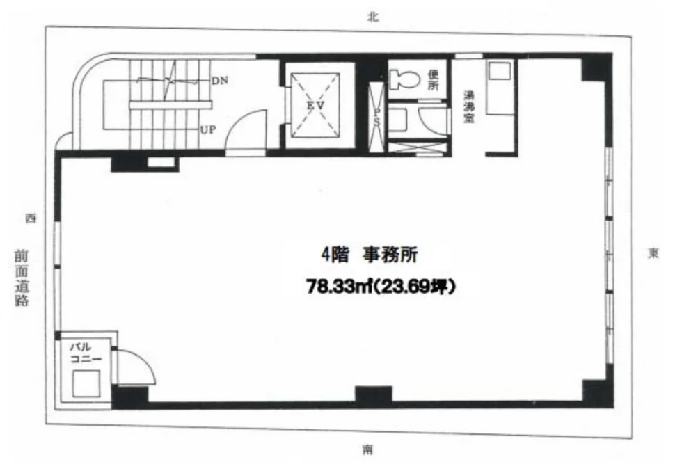 芝大一ビル 4 フロア図面 1