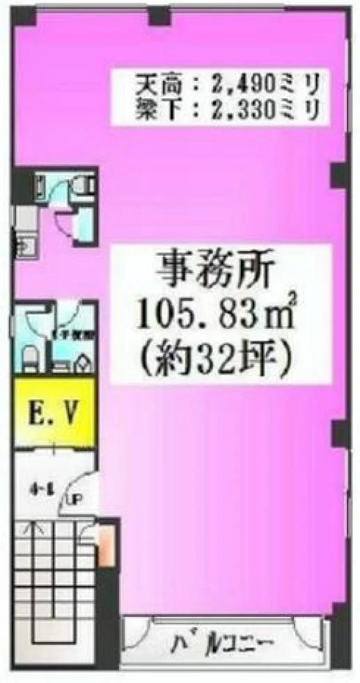 パシフィックビル 2 フロア図面 1