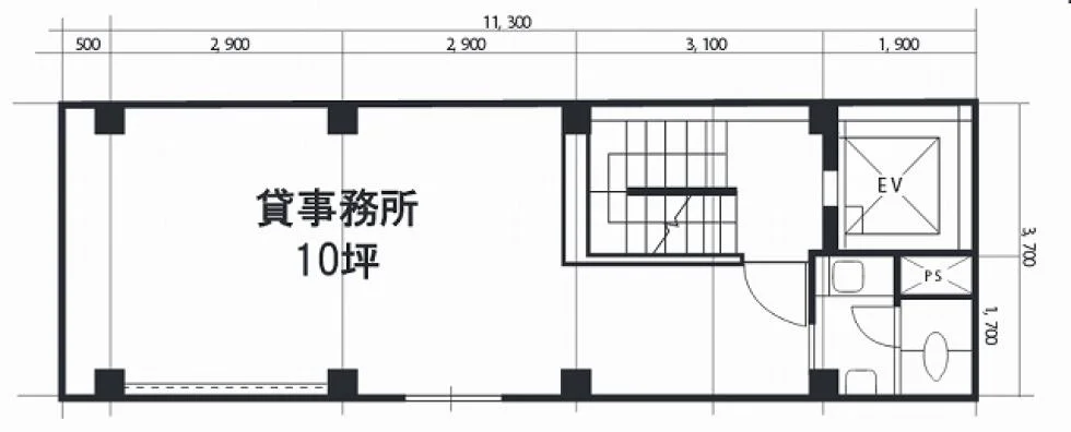 山田ビル 3 フロア図面 7