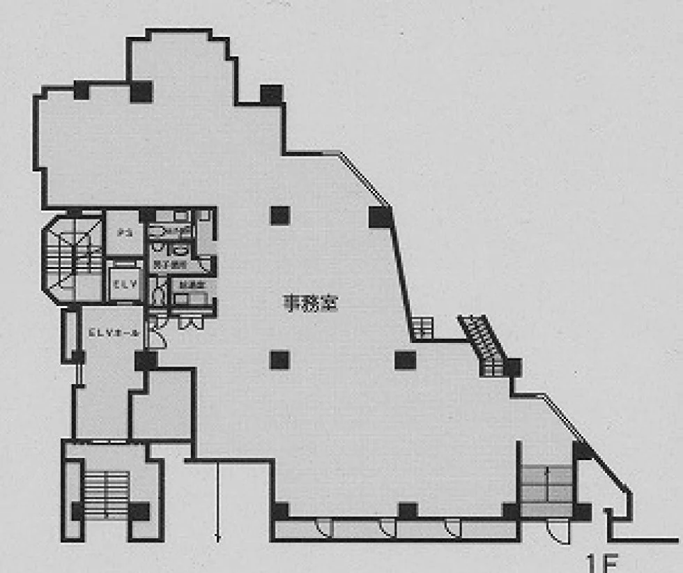 元赤坂イーストビル 1 フロア図面 9