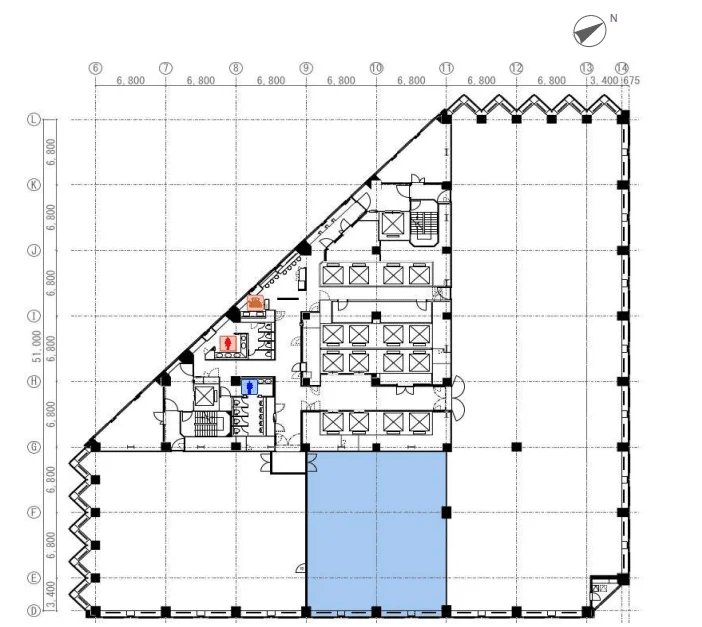 城山トラストタワー 14 フロア図面 9
