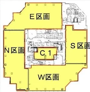 品川イーストワンタワー 18 フロア図面 8