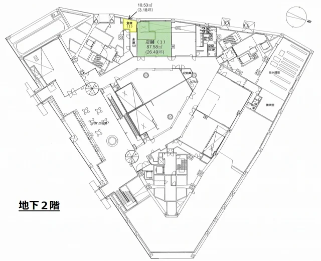 汐留メディアタワー B2 フロア図面 11