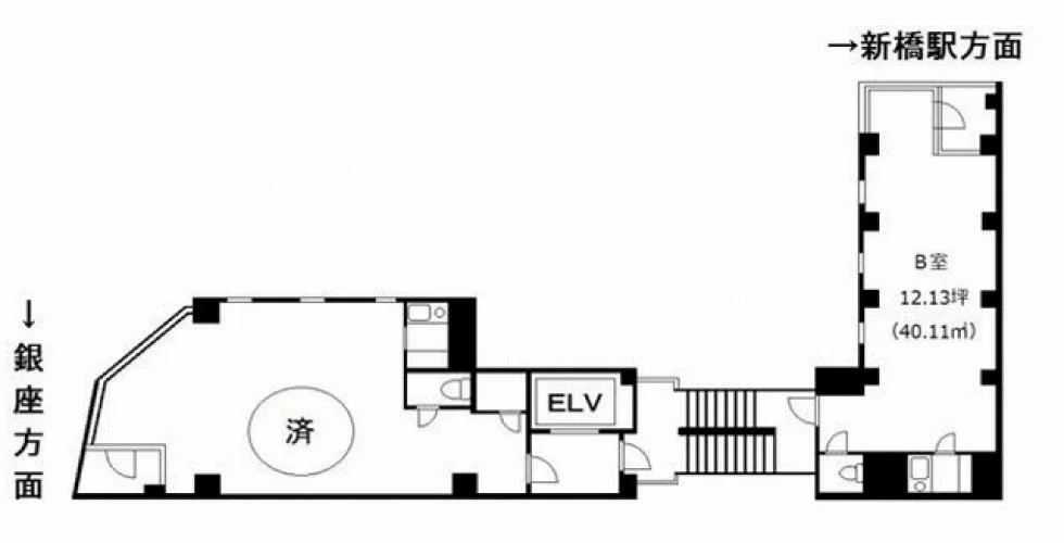 丸忠ビル 8 フロア図面 5