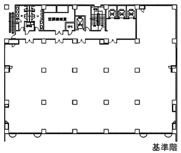 日本生命新橋ビル 4 フロア図面 9