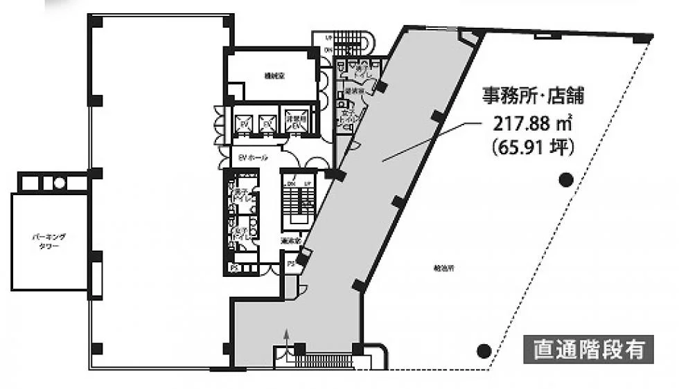 高輪泉岳寺駅前ビル 2 フロア図面 9