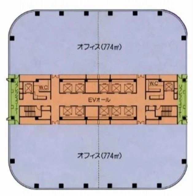 台場フロンティアビル 18 フロア図面 9
