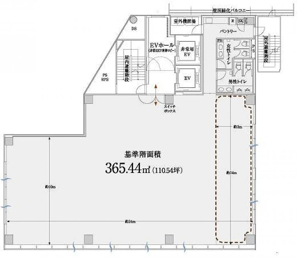 PMO田町 7 フロア図面 6